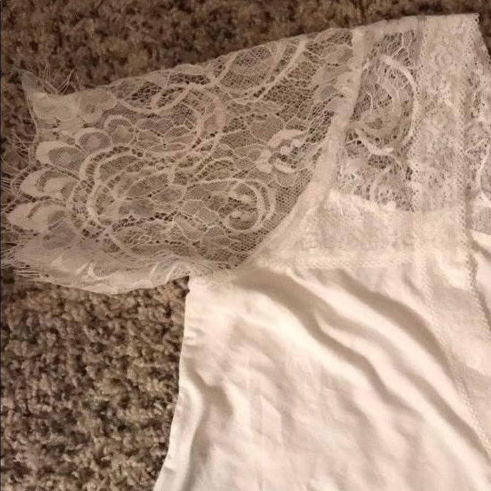 White Lacy Shirt